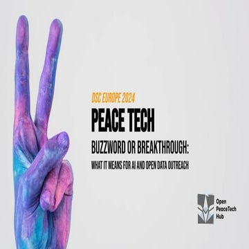 [DSC Europe 24] Nathan Coyle - Open Data for Everybody: Social Action, Peace ...