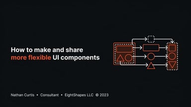 How to make and share more flexible UI components | Nathan Curtis - WebExpo 2023
