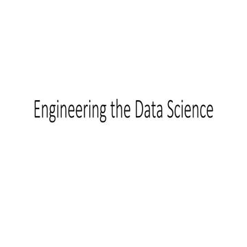 Software Engineering for Data Scientists | PPT