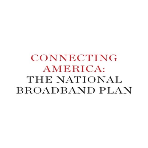 National Broadband Plan | PDF | Computer Networking | Computing
