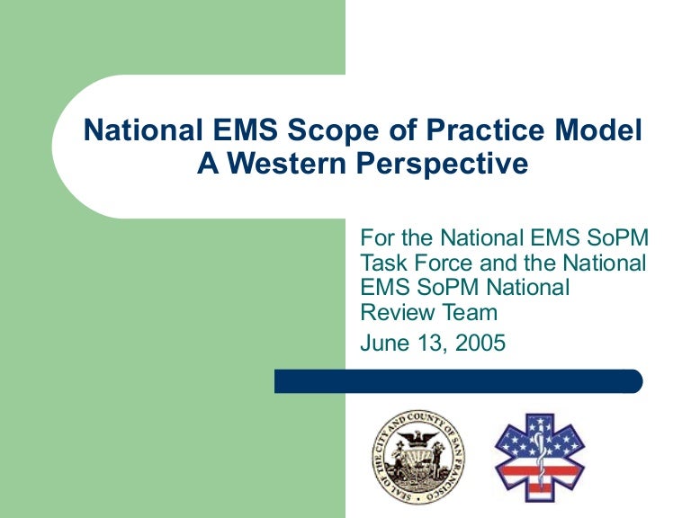 National Ems Scope Of Practice Model