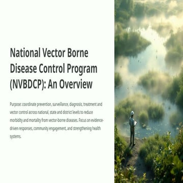 National vector borne diseases control program | PPTX