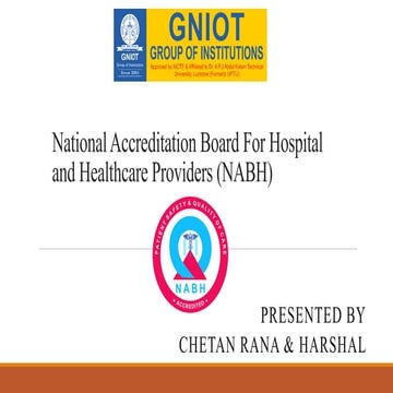 (NABH) National Accreditation Board For Hospital and Healthcare Providers che...