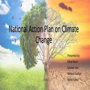 National action plan on climate change