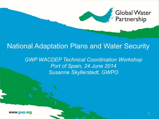 National Adaptation Plans and Water Security