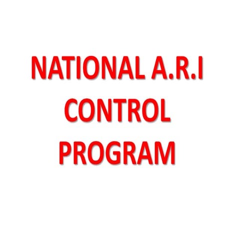 National ARI control program