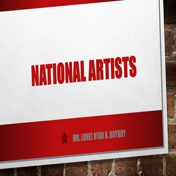 National artists