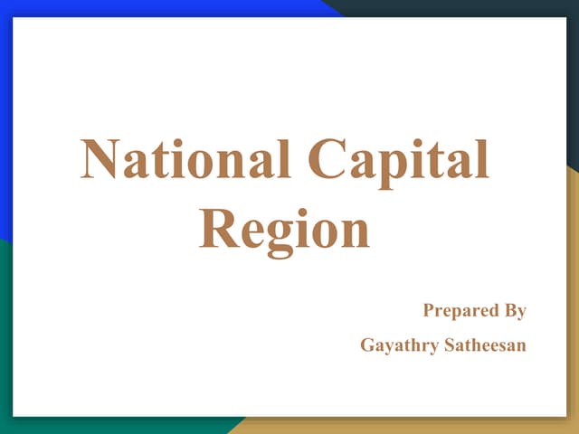 National capital region PPT