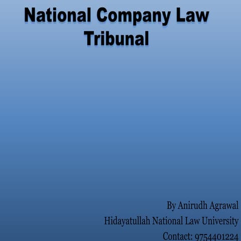 National Company Law Tribunal