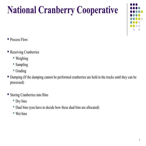 National cranberry case study