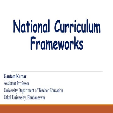 National Curriculum Frameworks - 2005