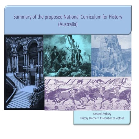 National Curriculum HIstory (proposed) 