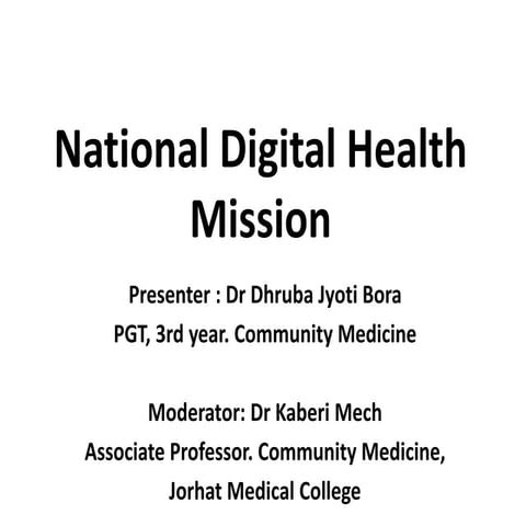 National digital health mission ppt