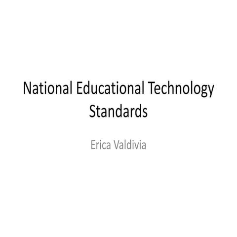 National educational technology standards