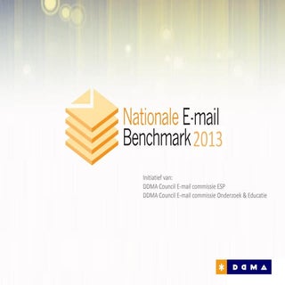 Nationale E-mail Benchmark 2013