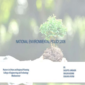 National environmental policy, 2006
