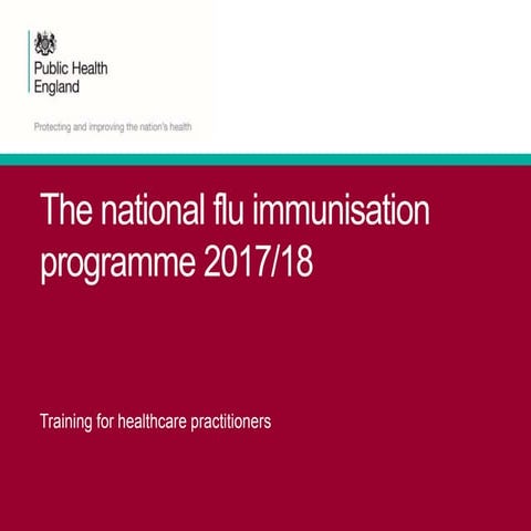 The national flu immunisation programme 2017/18 - training for ...