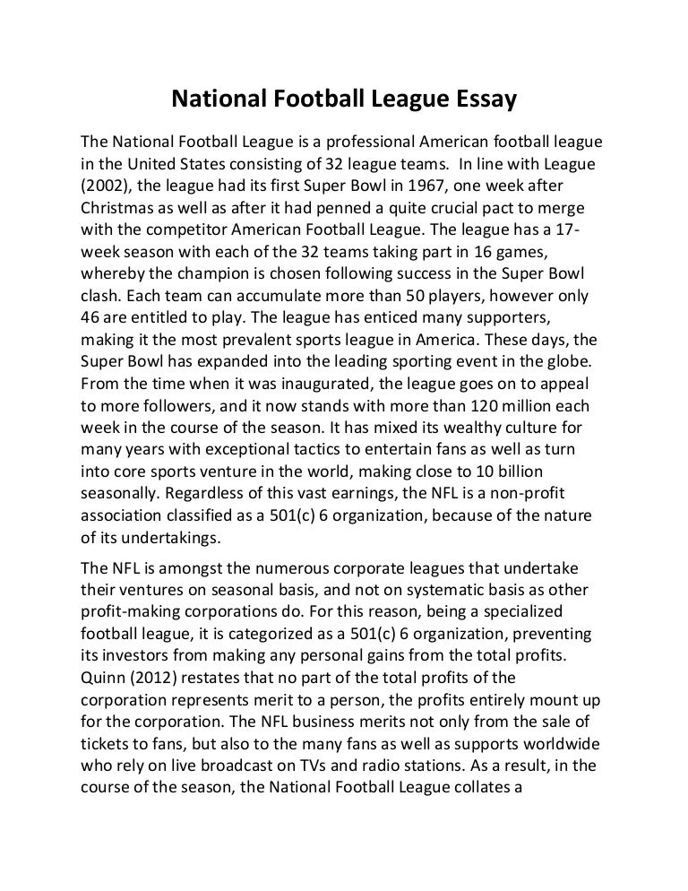 descriptive essay on football match