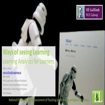 Ways of Seeing Learning - Learning Analytics for Learners