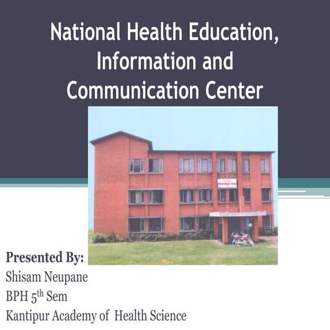 National health education, information and communication center