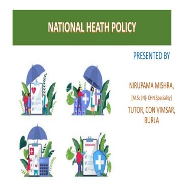 National Health Policy of 1983, 2002 and 2017