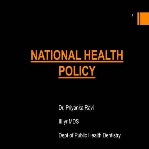 National health policy 
