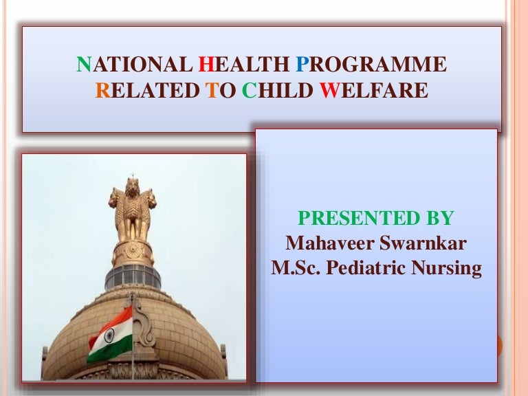 National health programmes related to child health