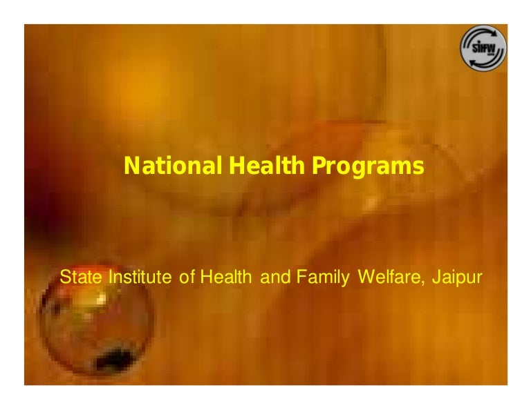 National Health Programs