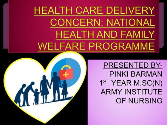 National heath and family welfare programme