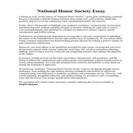 National Honor Society Essay.pdf