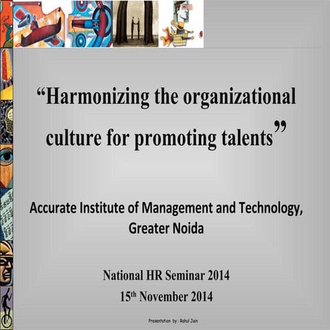 Organizational Culture & Talent Management