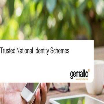 National identity schemes - digital identity - national ID - eGovernment