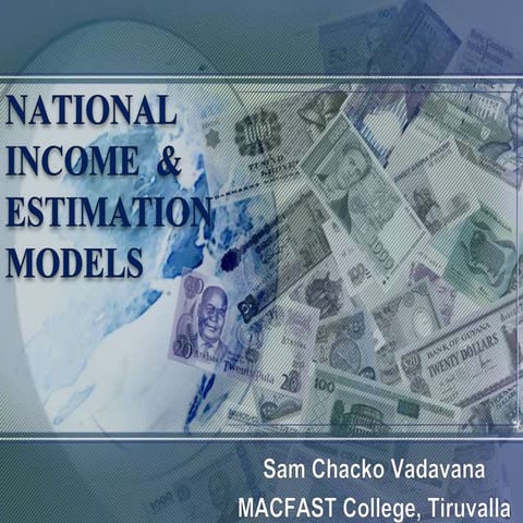 National income  &  estimation models