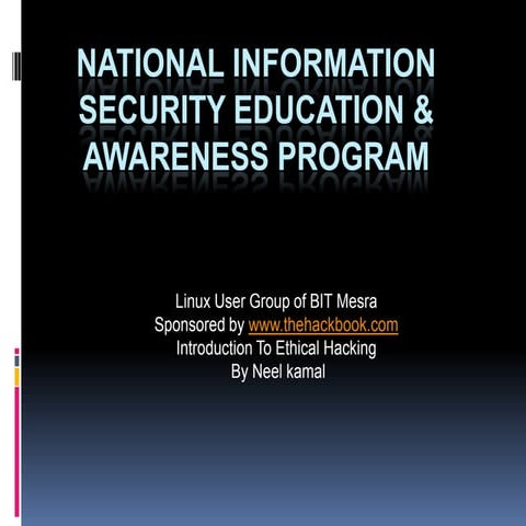 National information security education & awareness program