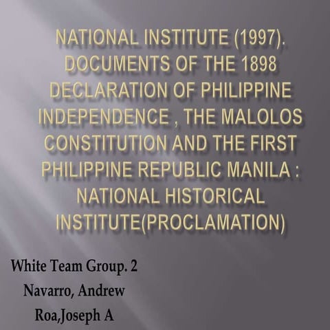 National institute (1997)
