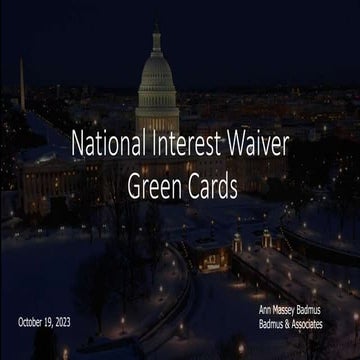 Unlocking the Secrets to National Interest Waiver Green Cards!