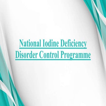 National iodine deficiency disorder control program | PPTX | Thyroid ...