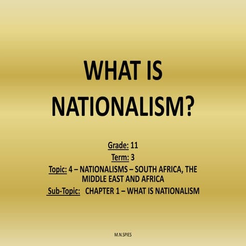 Nationalism