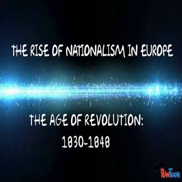 NATIONALISM IN EUROPE
