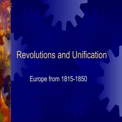 Nationalism & Revolutions 1800s