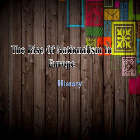 Nationalism in Europe 