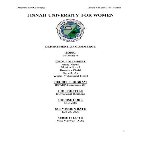 Nationalism Document