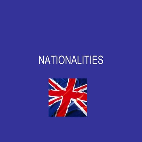 Nationalities | PPT