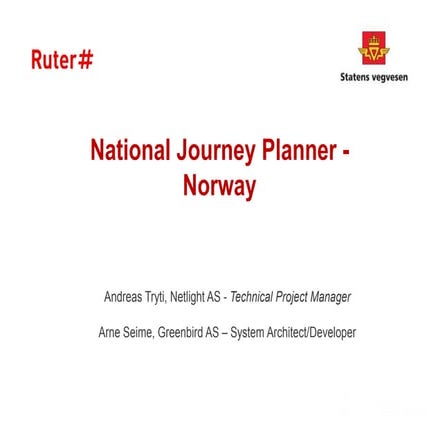 National journey planner norway