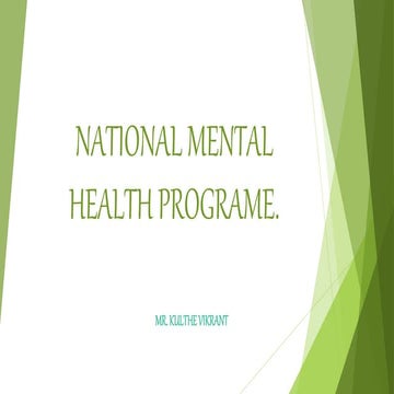 National Mental Health Program