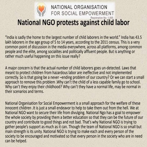 National NGO Success Story | PPTX