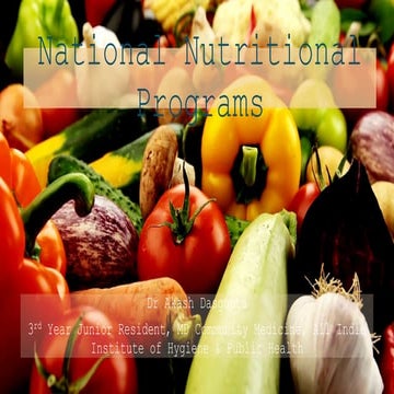 National Nutritional Programs in India.pptx