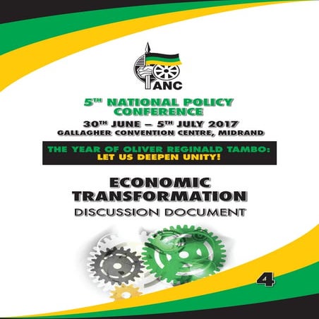 National policy conference 2017 economic transformation