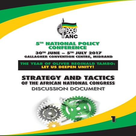 National policy conference 2017 strategy and tactics