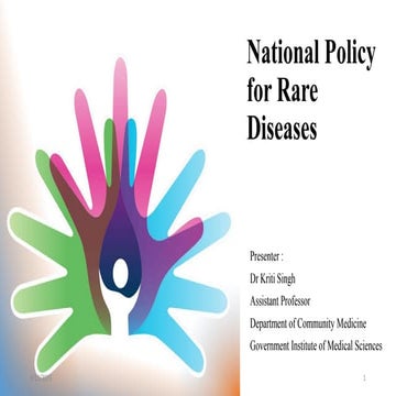 National Policy for Rare Diseases Dr Kriti, Clinical Meet.pptx